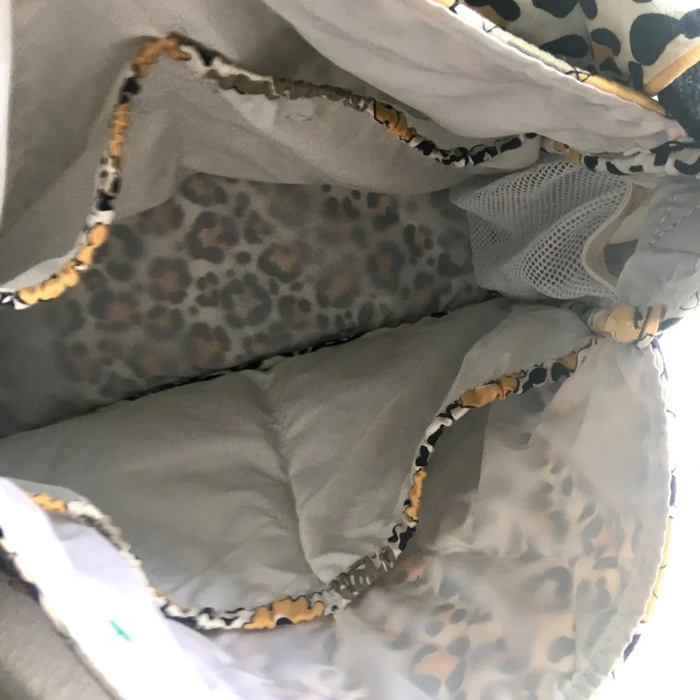 VERA BRADLEY yellow/neutral floral diaper bag